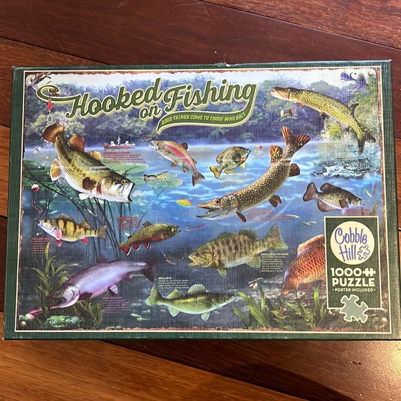Cobble Hill Games Cobble Hill Hooked On Fishing 00 Piece Random Cut